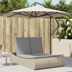 Tumbona doble con cojines ratán sintético beige von , Liegen - Ref: Foro24-368093, Preis: 295,76 €, Rabatt: %