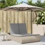 Tumbona doble con cojines ratán sintético beige by , Loungers - Ref: Foro24-368093, Price: 295,76 €, Discount: %