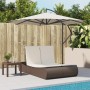 Tumbona doble con cojines ratán sintético marrón by , Loungers - Ref: Foro24-368091, Price: 267,49 €, Discount: %