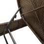 Tumbona doble con cojines ratán sintético marrón by , Loungers - Ref: Foro24-368091, Price: 267,49 €, Discount: %