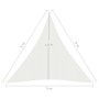 Weiße HDPE-Segelmarkise 160 g/m² 5x6x6 m von vidaXL, Sonnenschirme - Ref: Foro24-311263, Preis: 40,15 €, Rabatt: %