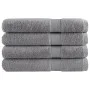 Premium-Handtücher SOLUND, 4 Stück, grau, 100x200 cm, 600 g/m². von , Handtücher - Ref: Foro24-137318, Preis: 100,09 €, Rabat...