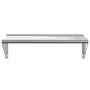 Estante de pared acero inoxidable plateado 100x45x31 cm by , Shelves and shelves - Ref: Foro24-30272, Price: 81,29 €, Discoun...