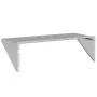 Estante de pared acero inoxidable plateado 100x45x31 cm by , Shelves and shelves - Ref: Foro24-30272, Price: 81,29 €, Discoun...