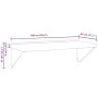 Estante de pared acero inoxidable plateado 100x45x31 cm by , Shelves and shelves - Ref: Foro24-30272, Price: 81,29 €, Discoun...