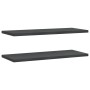 Wandregale 2 Stück Edelstahl schwarz 100x40x3 cm von , Regale und Regale - Ref: Foro24-30287, Preis: 65,80 €, Rabatt: %
