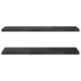 Wandregale 2 Stück Edelstahl schwarz 100x40x3 cm von , Regale und Regale - Ref: Foro24-30287, Preis: 67,13 €, Rabatt: %