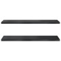 Wandregale 2 Stück Edelstahl schwarz 100x40x3 cm von , Regale und Regale - Ref: Foro24-30287, Preis: 65,80 €, Rabatt: %