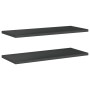 Wandregale 2 Stück Edelstahl schwarz 100x40x3 cm von , Regale und Regale - Ref: Foro24-30287, Preis: 65,80 €, Rabatt: %