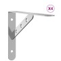 Regalträger 4 Stück Edelstahl 23,5x2,5x15,5 cm von , Regale und Regale - Ref: Foro24-30298, Preis: 23,21 €, Rabatt: %