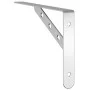 Soportes de estante 4 uds acero inoxidable 23,5x2,5x15,5 cm by , Shelves and shelves - Ref: Foro24-30298, Price: 31,88 €, Dis...