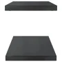 Estantes de pared 2 uds acero inoxidable negro 75x30x3 cm de , Estantes y estanterías - Ref: Foro24-30291, Precio: 45,24 €, D...