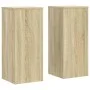 Soportes de plantas 2 uds madera roble Sonoma 30x30x70 cm de , Soportes para macetas - Ref: Foro24-852926, Precio: 71,54 €, D...