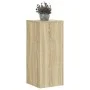 Soportes de plantas 2 uds madera roble Sonoma 30x30x70 cm de , Soportes para macetas - Ref: Foro24-852926, Precio: 71,54 €, D...