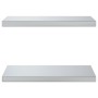 Wandregale 2 Stück Edelstahl silber 50x30x3 cm von , Regale und Regale - Ref: Foro24-30285, Preis: 40,80 €, Rabatt: %