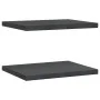 Wandregale 2 Stück Edelstahl schwarz 50x40x3 cm von , Regale und Regale - Ref: Foro24-30293, Preis: 47,43 €, Rabatt: %