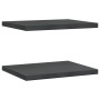 Wandregale 2 Stück Edelstahl schwarz 50x40x3 cm von , Regale und Regale - Ref: Foro24-30293, Preis: 45,63 €, Rabatt: %