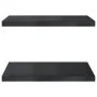 Wandregale 2 Stück Edelstahl schwarz 50x40x3 cm von , Regale und Regale - Ref: Foro24-30293, Preis: 47,43 €, Rabatt: %