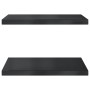 Wandregale 2 Stück Edelstahl schwarz 50x40x3 cm von , Regale und Regale - Ref: Foro24-30293, Preis: 45,63 €, Rabatt: %