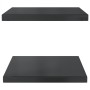 Wandregale 2 Stück Edelstahl schwarz 50x40x3 cm von , Regale und Regale - Ref: Foro24-30293, Preis: 45,63 €, Rabatt: %