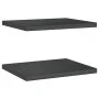 Wandregale 2 Stück Edelstahl schwarz 50x40x3 cm von , Regale und Regale - Ref: Foro24-30293, Preis: 47,43 €, Rabatt: %