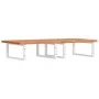 Wandwaschtischregal aus Stahl und massiver Buche von , Badezimmerwaschtische - Ref: Foro24-3302452, Preis: 141,65 €, Rabatt: %