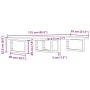 Estante de lavabo de pared de acero y madera maciza de haya by , bathroom vanities - Ref: Foro24-3302452, Price: 141,22 €, Di...