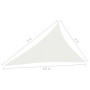 White HDPE sail awning 160 g/m² 4x5x6.8 m by vidaXL, Umbrellas - Ref: Foro24-311266, Price: 30,14 €, Discount: %