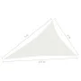 White HDPE sail awning 160 g/m² 4x5x6.8 m by vidaXL, Umbrellas - Ref: Foro24-311266, Price: 29,69 €, Discount: %