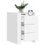 Mesita de noche madera de ingeniería blanco 45x50x65 cm de , Mesitas de noche - Ref: Foro24-848304, Precio: 75,90 €, Descuent...