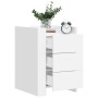 Nachttisch aus weißem Ingenieurholz 45x50x65 cm von , Nachttische - Ref: Foro24-848304, Preis: 76,94 €, Rabatt: %