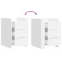 Nachttisch aus weißem Ingenieurholz 45x50x65 cm von , Nachttische - Ref: Foro24-848304, Preis: 76,94 €, Rabatt: %