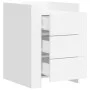 Mesita de noche madera de ingeniería blanco 45x50x65 cm de , Mesitas de noche - Ref: Foro24-848304, Precio: 75,90 €, Descuent...