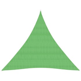 Toldo de vela HDPE verde claro 160 g/m² 3,6x3,6x3,6 m