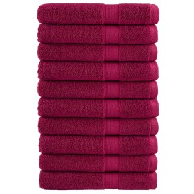 Premium-Handtücher SOLUND, 10 Stück, Bordeaux, 100x200 cm, 600 g/m². von , Handtücher - Ref: Foro24-137223, Preis: 243,79 €, ...