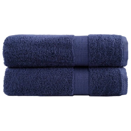 Toallas de baño SOLUND 2 uds azul marino 100x150 cm 600 gsm de , Toallas - Ref: Foro24-137263, Precio: 45,74 €