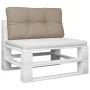 Kissen für Paletten aus grauem Taupe-Stoff 70x40x12 cm von , Kissen für Stühle und Sofas - Ref: Foro24-360587, Preis: 26,16 €...