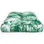 Cojín para palés tela estampado de hojas 70x40x12 cm de , Cojines para sillas y sofás - Ref: Foro24-360591, Precio: 22,17 €, ...