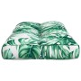 Cojín para palés tela estampado de hojas 70x40x12 cm by , Cushions for chairs and sofas - Ref: Foro24-360591, Price: 24,15 €,...