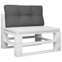 Cojín para sofá de palets tela gris antracita 80x40x12 cm by , Cushions for chairs and sofas - Ref: Foro24-360601, Price: 31,...