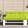 Cojín para sofá de palets de tela verde claro 120x40x12 cm de , Cojines para sillas y sofás - Ref: Foro24-360634, Precio: 27,...