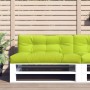 Cojín para sofá de palets de tela verde claro 120x40x12 cm de , Cojines para sillas y sofás - Ref: Foro24-360634, Precio: 27,...