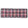 Cojín para sofá de palets tela a cuadros rojo 120x40x12 cm by , Cushions for chairs and sofas - Ref: Foro24-360636, Price: 28...