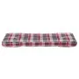 Cojín para sofá de palets tela a cuadros rojo 120x40x12 cm by , Cushions for chairs and sofas - Ref: Foro24-360636, Price: 28...