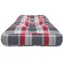 Cojín para sofá de palets tela a cuadros rojo 120x40x12 cm by , Cushions for chairs and sofas - Ref: Foro24-360636, Price: 28...