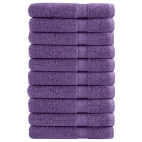 Saunatücher SOLUND 10 Stück lila 80x200 cm 600 g/m² von , Handtücher - Ref: Foro24-137364, Preis: 178,97 €, Rabatt: %