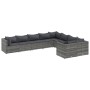 Set de sofás de jardín con cojines 9 pzas ratán sintético gris by , Garden sets - Ref: Foro24-3308314, Price: 636,53 €, Disco...