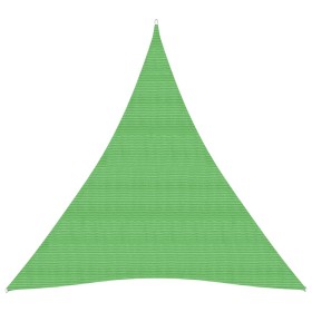 Toldo de vela HDPE verde claro 160 g/m² 3x4x5 m