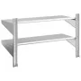 Estante de pared acero inoxidable plateado 100x40x60 cm de , Estantes y estanterías - Ref: Foro24-30309, Precio: 82,00 €, Des...