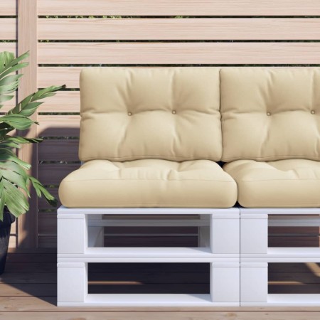 Cojines para palets 2 unidades tela beige von , Kissen für Stühle und Sofas - Ref: Foro24-360648, Preis: 55,03 €, Rabatt: %